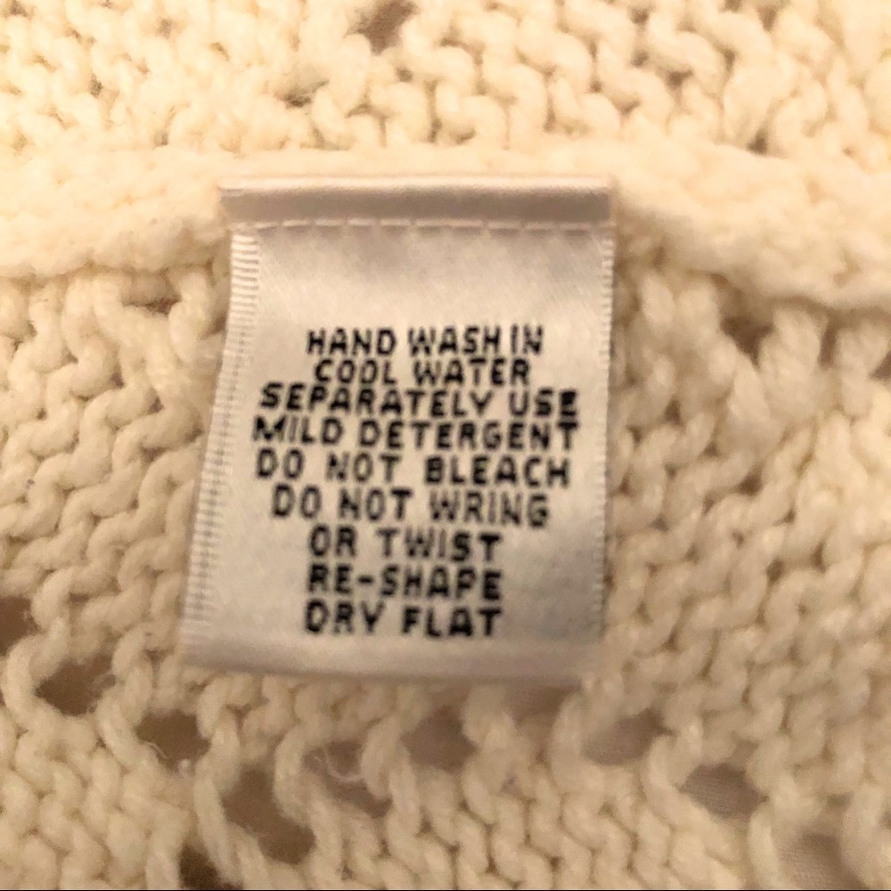 Sz L White Hannah Sweater Duster - Picture 4 of 5